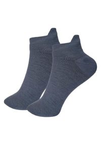 WOOLONA - Skarpetki krótkie z wełny merino - 2 szt. Kolor: szary. Materiał: wełna. Sport: turystyka piesza #1