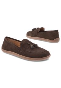 Czekoladowe Mokasyny Armodo Skórzane Obuwie Damskie Barefoot. Okazja: na co dzień. Kolor: brązowy. Materiał: skóra. Styl: casual, elegancki #2