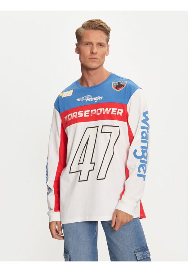 Wrangler Longsleeve Hot Wheels 112357957 Kolorowy Relaxed Fit. Materiał: bawełna. Długość rękawa: długi rękaw. Wzór: kolorowy