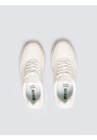 Big-Star - Sneakersy damskie ze skóry ekologicznej białe OO274023 101. Okazja: na co dzień. Nosek buta: okrągły. Kolor: biały. Materiał: skóra ekologiczna #6