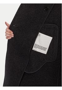 Marc O'Polo Płaszcz wełniany 508 0302 71151 Szary Relaxed Fit. Typ kołnierza: polo. Kolor: szary. Materiał: wełna #6