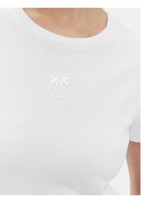 Pinko - PINKO T-Shirt Bussolotto 100355 Biały Regular Fit. Kolor: biały. Materiał: bawełna #4