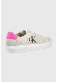 Calvin Klein Jeans tenisówki YW0YW00507.ACF damskie kolor beżowy. Nosek buta: okrągły. Zapięcie: sznurówki. Kolor: beżowy. Materiał: guma #5