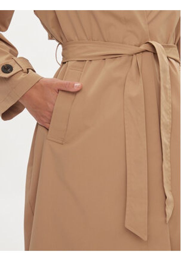 only - ONLY Trencz Orchid 15308598 Beżowy Regular Fit. Kolor: beżowy. Materiał: syntetyk