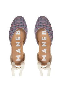 Manebi Espadryle Acapulco Low Wedge Espadrilles G 0.6 WL Fioletowy. Kolor: fioletowy. Materiał: materiał