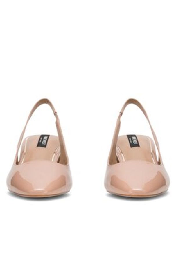 Nine West Sandały 123AL1938-1 Beżowy. Kolor: beżowy. Materiał: skóra