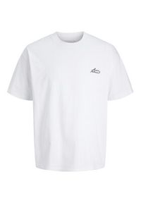 Jack & Jones T-Shirt Dust 12292982 Biały Loose Fit. Kolor: biały. Materiał: bawełna #7