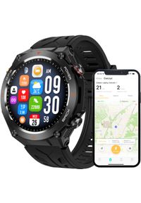Wenom - SMARTWATCH MĘSKI ZEGAREK FUNKCJA GPS ROZMOWY CIŚNIENIE 650mAh SMART WATCH. Rodzaj zegarka: smartwatch