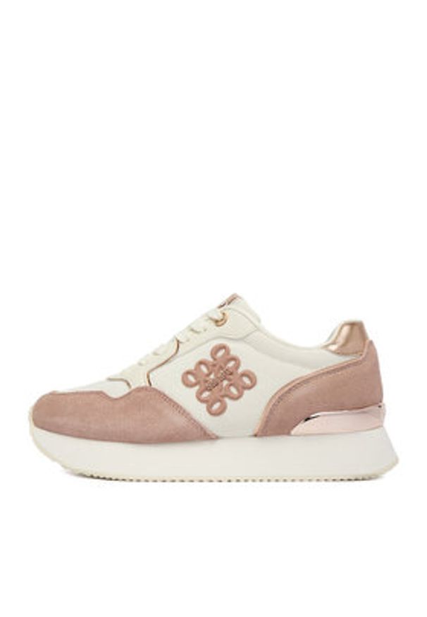 Nine West Sneakersy EO-H24049 Biały. Kolor: biały. Materiał: zamsz, skóra