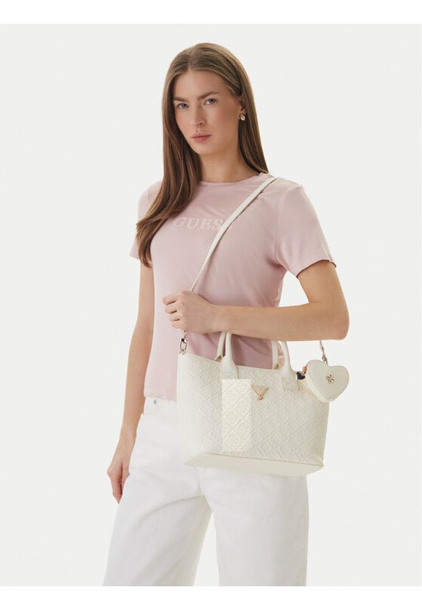 Guess Torebka J6GZ37 WR200 Écru. Kolor: kremowy. Materiał: skórzane