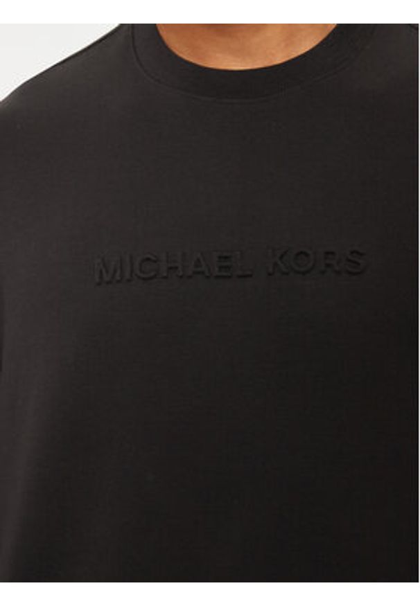 Michael Kors Bluza CF4528J5MF Czarny Regular Fit. Kolor: czarny. Materiał: bawełna