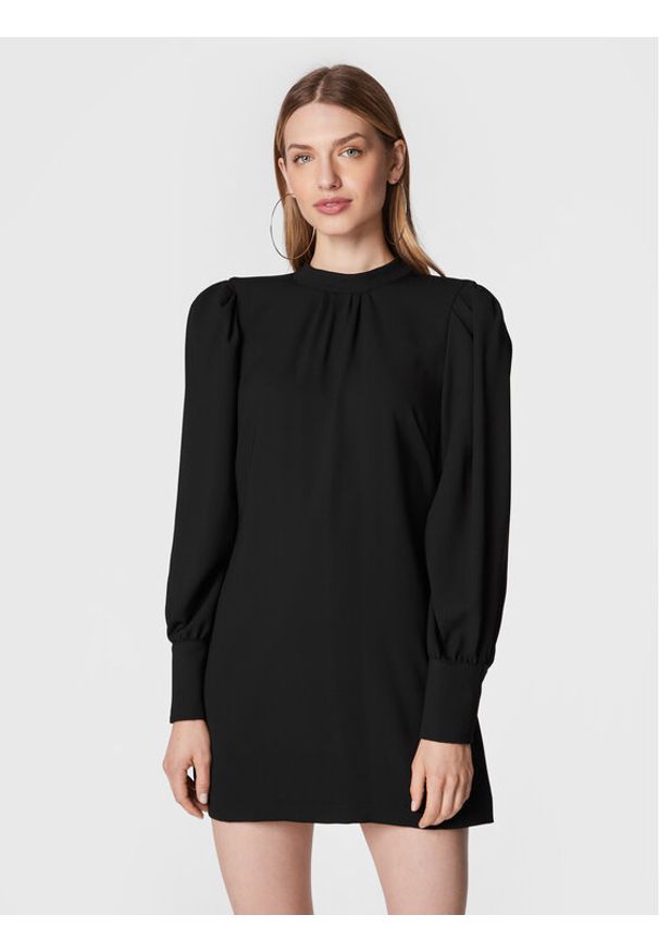 Sisley Sukienka koktajlowa 4UNCLV01M Czarny Regular Fit. Kolor: czarny. Materiał: syntetyk. Styl: wizytowy