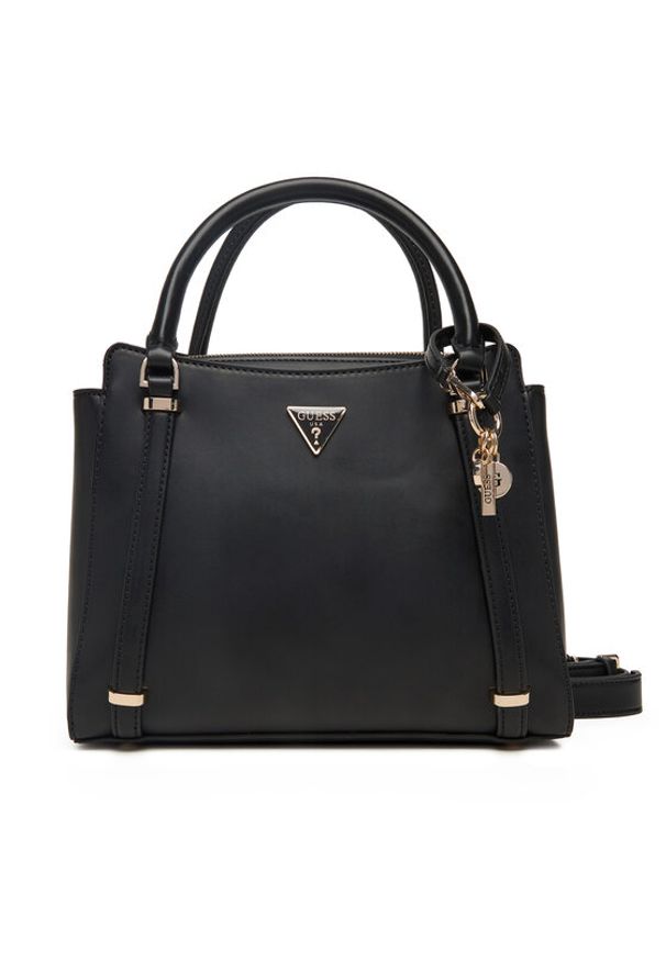 Guess Torebka Daryna II HWVG72 08060 Czarny. Kolor: czarny. Materiał: skórzane