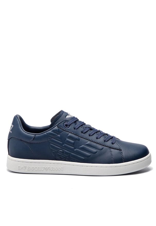 EA7 Emporio Armani Sneakersy Granatowy. Kolor: niebieski. Materiał: syntetyk, skóra