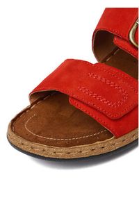Go Soft Klapki CEO-WI23-4773-09 Czerwony. Kolor: czerwony. Materiał: skóra, zamsz #6