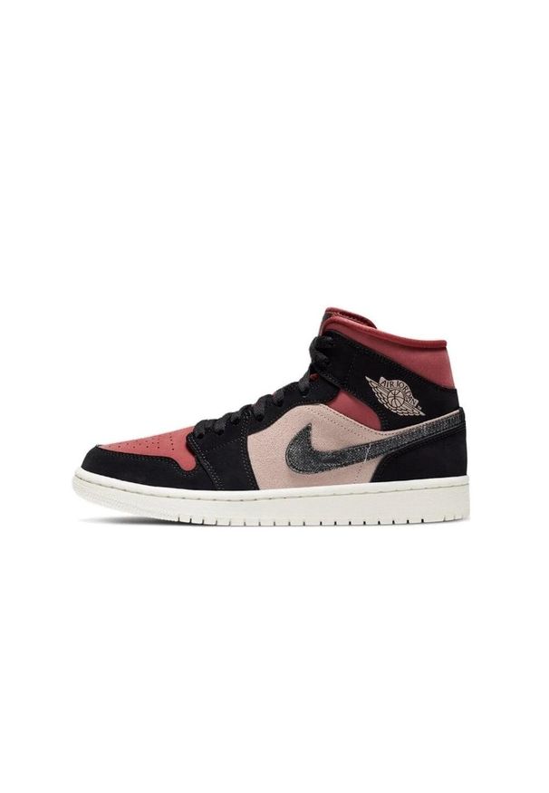 Buty do chodzenia unisex Air Jordan 1 Mid Canyon Rust. Kolor: wielokolorowy, czarny, beżowy. Sport: turystyka piesza