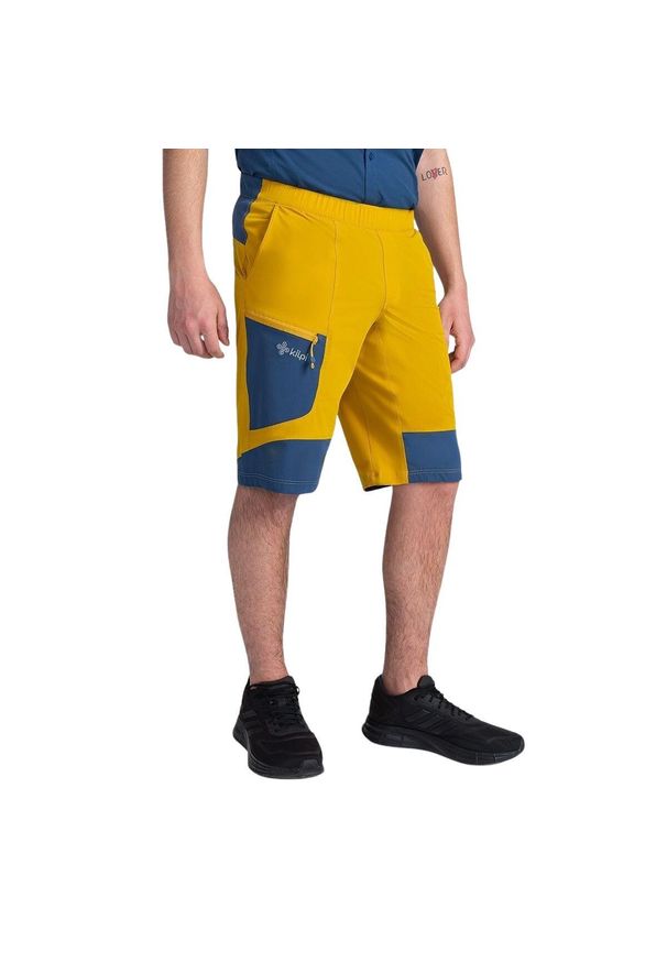 Szorty Kilpi Bready. Kolor: żółty. Materiał: nylon. Sport: turystyka piesza