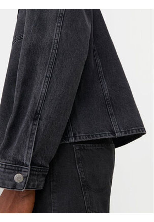 Jack & Jones Kurtka jeansowa Chase 12250089 Czarny Loose Fit. Kolor: czarny. Materiał: bawełna