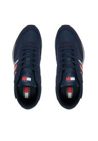 Tommy Jeans Sneakersy Tjm Classic Runner EM0EM01709 Granatowy. Kolor: niebieski. Materiał: materiał #3