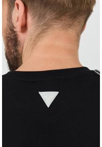 Guess - GUESS Czarna bluza z lampasami Arlo. Kolor: czarny #3