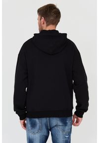 Just Cavalli - JUST CAVALLI Czarna męska bluza z kapturem Mix Patches, Rozmiar S. Typ kołnierza: kaptur. Kolor: czarny #5