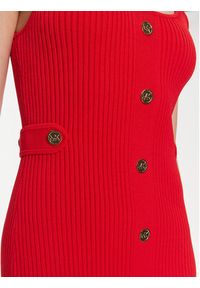 MICHAEL Michael Kors Sukienka dzianinowa MR4822C33D Czerwony Slim Fit. Kolor: czerwony. Materiał: wiskoza #4