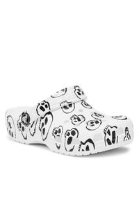 Crocs Klapki Crocs Classic Skull Print Clog Kids 209083 Biały. Kolor: biały. Wzór: nadruk