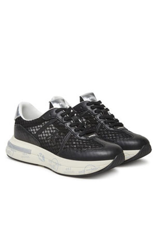 Premiata Sneakersy Cassie 7389 Czarny. Kolor: czarny. Materiał: skóra