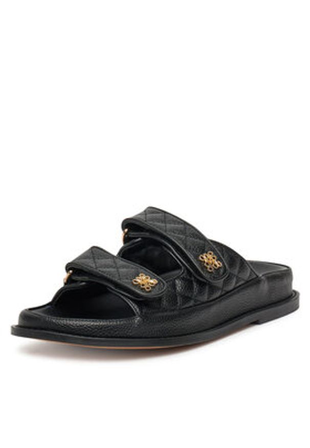 Nine West Klapki V1557-713-1 Czarny. Kolor: czarny. Materiał: materiał, syntetyk
