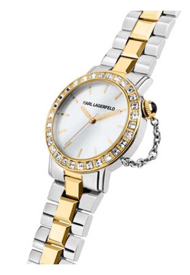 Karl Lagerfeld - KARL LAGERFELD Zegarek R0553100504 Srebrny. Kolor: srebrny
