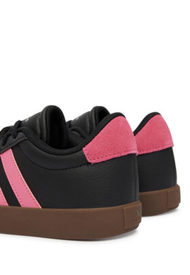 Adidas - adidas Sneakersy Vl Court 3.0 Shoes KK2262 Czarny. Kolor: czarny. Materiał: zamsz, skóra