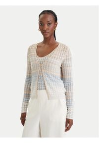 Guess Kardigan W6GR07 Z0588 Beżowy Regular Fit. Kolor: beżowy. Materiał: wiskoza #1