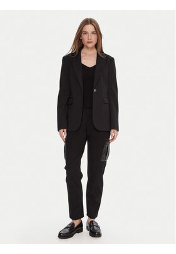 Gaudi Spodnie materiałowe 521BD24003 Czarny Slim Fit. Kolor: czarny. Materiał: syntetyk