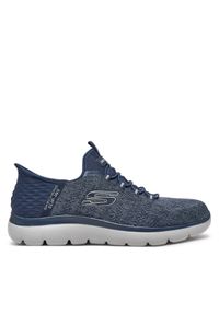 skechers - Skechers Sneakersy Key Pace 232469 NVY Granatowy. Kolor: niebieski. Materiał: materiał