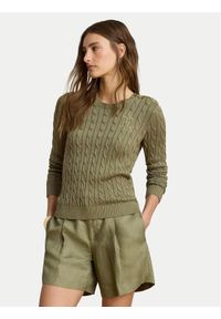 Lauren Ralph Lauren - LAUREN RALPH LAUREN Sweter Montiva 200P14039004 Zielony Regular Fit. Kolor: zielony. Materiał: wiskoza #1