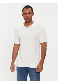 Richmond X Polo Carena UMP24214PO Biały Regular Fit. Typ kołnierza: polo. Kolor: biały. Materiał: bawełna