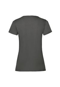 FRUIT OF THE LOOM - Koszulka Damska Valueweight Heather T-shirt. Kolor: szary