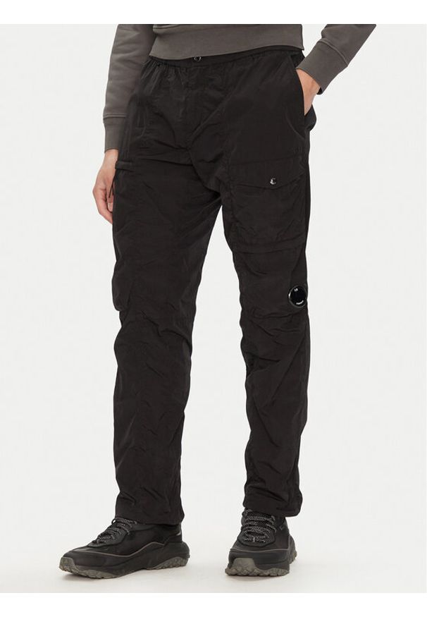 C.P. Company Spodnie materiałowe 18CMPA063A005904G Czarny Regular Fit. Kolor: czarny. Materiał: syntetyk