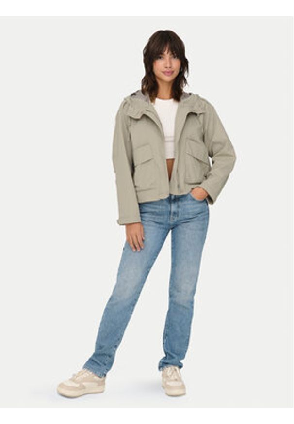 only - ONLY Kurtka przejściowa Mamba 15308621 Beżowy Regular Fit. Kolor: beżowy. Materiał: syntetyk