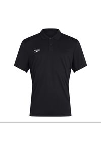 Koszulka T-Shirt męski Speedo Club Dry Polo. Typ kołnierza: polo. Kolor: czarny