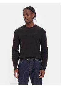 Calvin Klein Sweter LV04LB327G Czarny Regular Fit. Kolor: czarny. Materiał: bawełna
