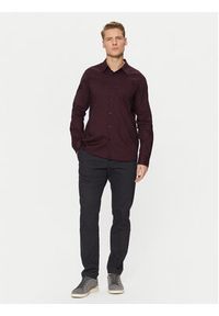 Only & Sons Koszula Pete 22033255 Bordowy Regular Fit. Kolor: czerwony. Materiał: bawełna #4
