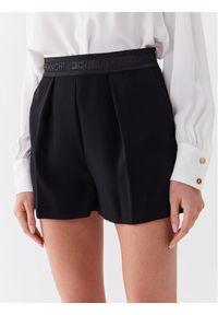 Elisabetta Franchi Szorty materiałowe SH-014-32E2-V200 Czarny Regular Fit. Kolor: czarny. Materiał: syntetyk, materiał