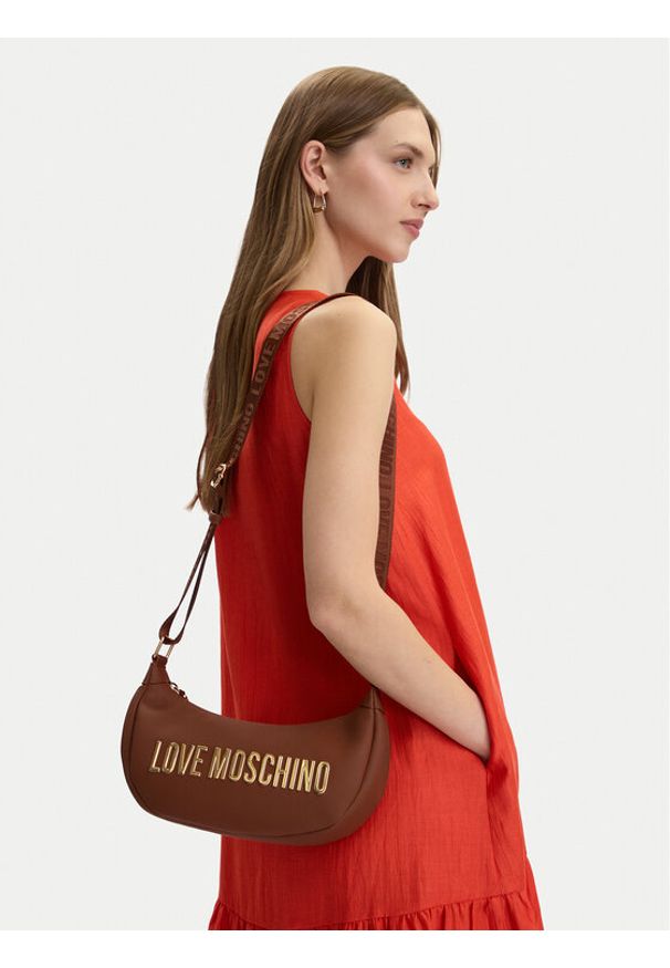 Love Moschino - LOVE MOSCHINO Torebka JC4245PP0OKD0300 Brązowy. Kolor: brązowy. Materiał: skórzane
