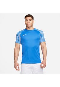 Koszulka piłkarska męska Nike Drifit Academy. Kolor: niebieski. Długość rękawa: krótki rękaw. Długość: krótkie. Sport: piłka nożna