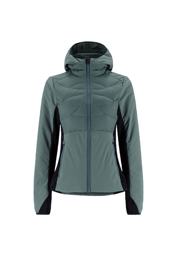 KARI TRAA - Damska kurtka narciarska Kari Traa Tirill. Typ kołnierza: dekolt w karo. Kolor: zielony. Sezon: zima. Sport: narciarstwo