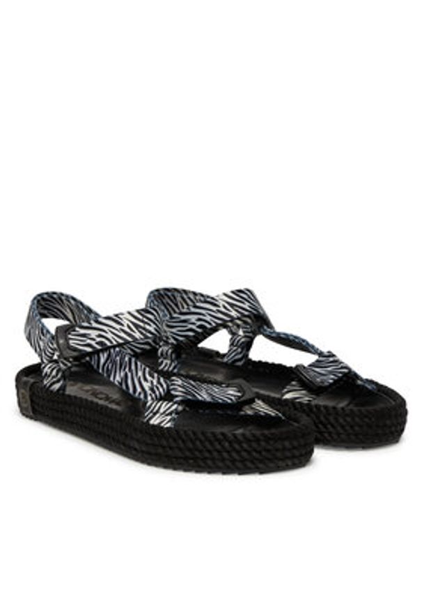 Bohonomad Sandały Miami Elastic MIA.20-ZEB Biały. Kolor: biały. Materiał: skóra