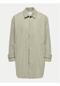 Only & Sons Trencz Mac 22030393 Beżowy Regular Fit. Kolor: beżowy. Materiał: syntetyk #8