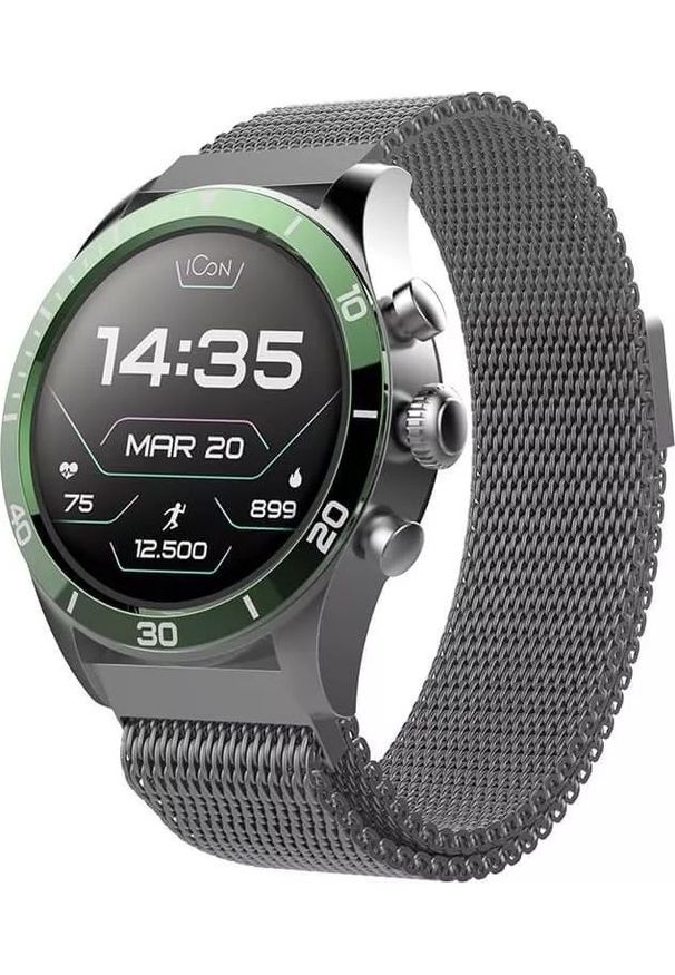 FOREVER - Smartwatch Forever Icon AW-100 Srebrny (GSM099126). Rodzaj zegarka: smartwatch. Kolor: srebrny