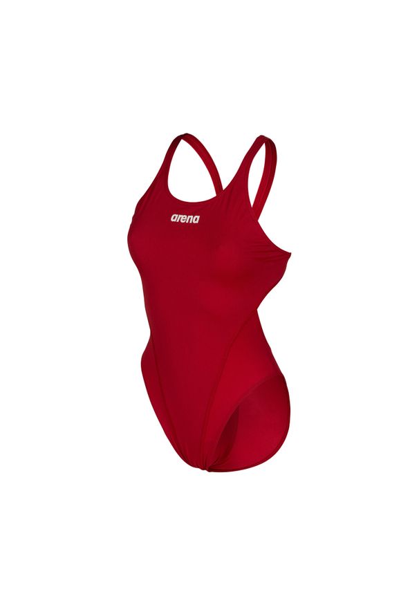 Arena Dames Badpak Team Swim Tech Rood. Kolor: czerwony, biały, wielokolorowy